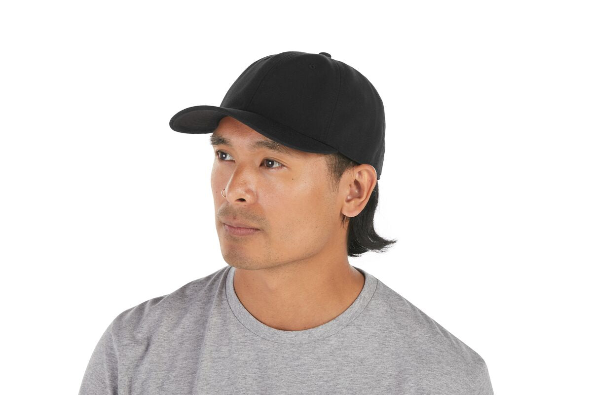 recycled-poly-dad-hat-q8 WebPDP-HAT004002_Recycled_Poly_Dad_Hat_Black_Studio_Harper_Studios_0723_Side__HAT004002OS.jpg